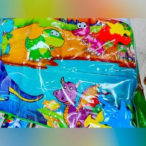 Tummy Time Baby Water Play Mat for 6+mo & matching sippy cup dinosaur design
